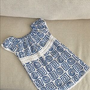 Geometric Pattern Cotton Swim Coverup Dress